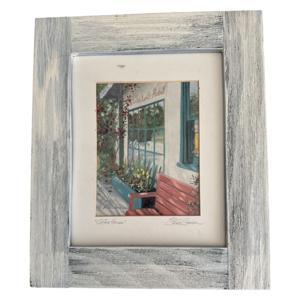 Steve Simon Newport Beach Coffee House Signed Print